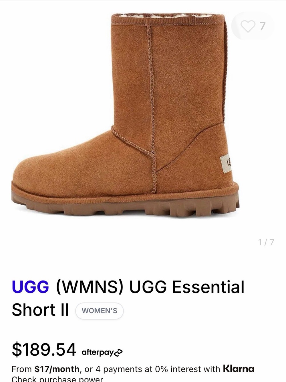 UGG Essential Short Boot II